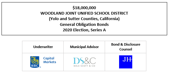 $18,000,000 WOODLAND JOINT UNIFIED SCHOOL DISTRICT (Yolo and Sutter Counties, California) General Obligation Bonds 2020 Election, Series A FOS POSTED 3-24-23